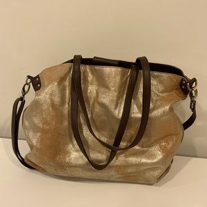 Lucky Brand Distressed Gold shoulder bag